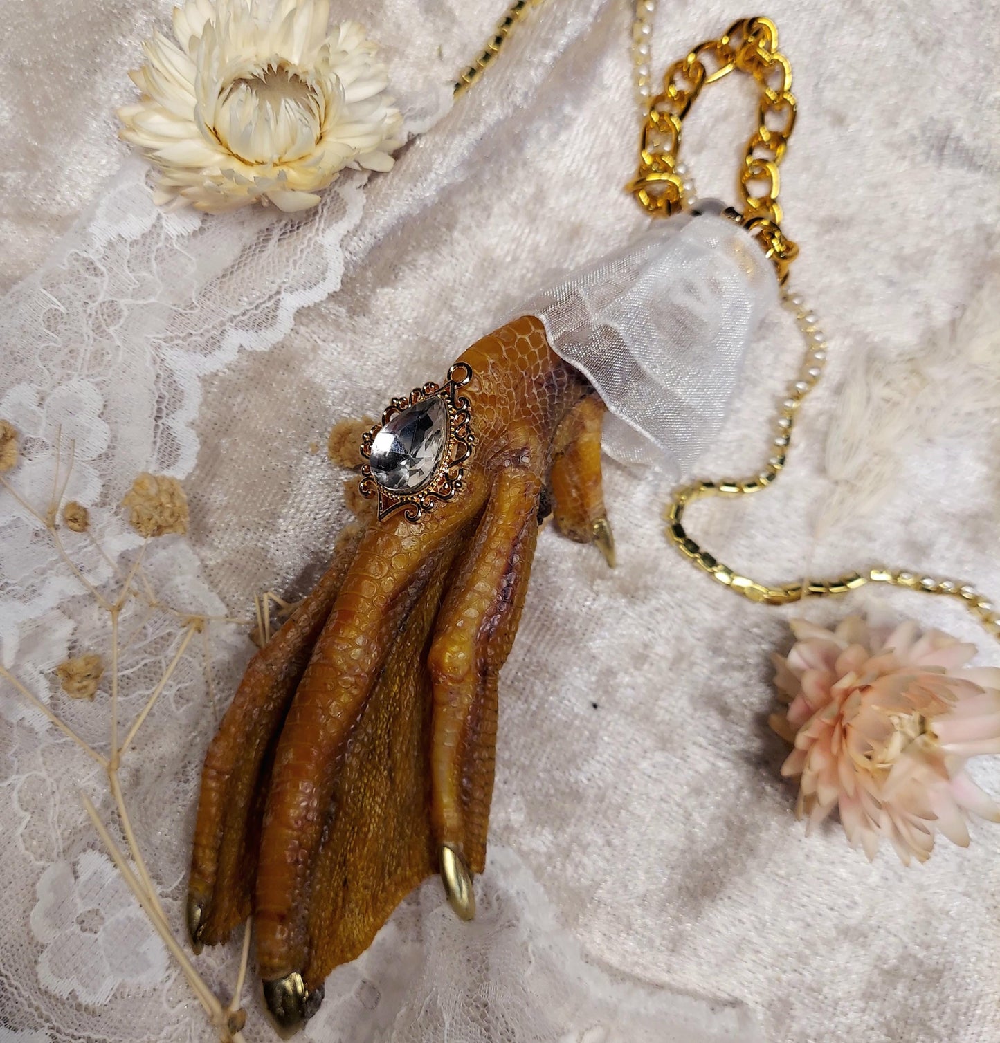 Fancy Chicken or Duck Feet, Protection Charm