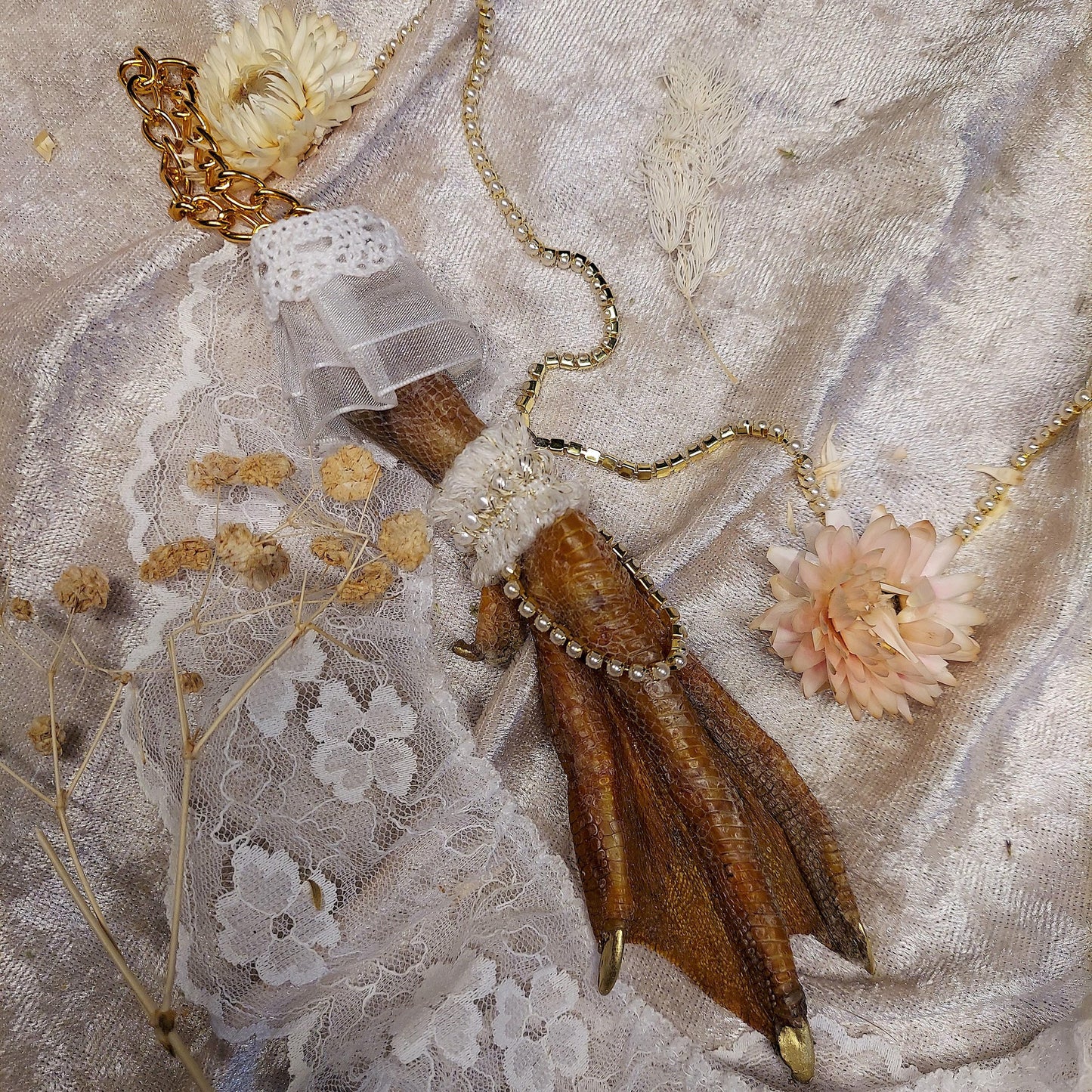 Fancy Chicken or Duck Feet, Protection Charm