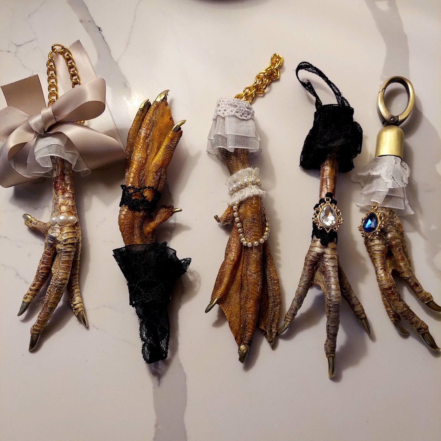 Fancy Chicken or Duck Feet, Protection Charm