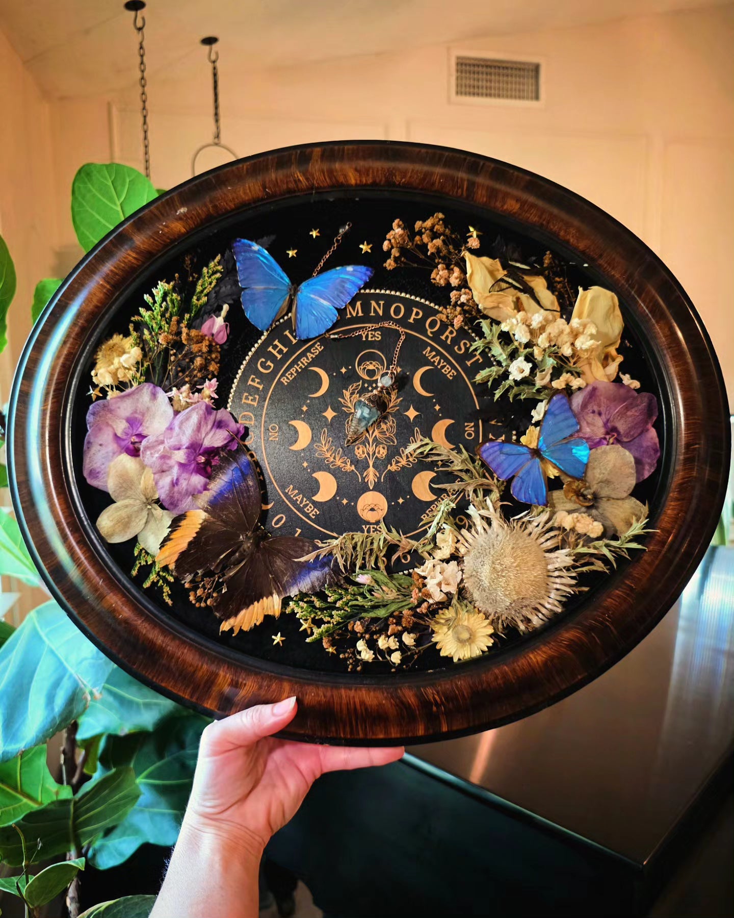 Pendulum Board and Butterfly Vintage Frame