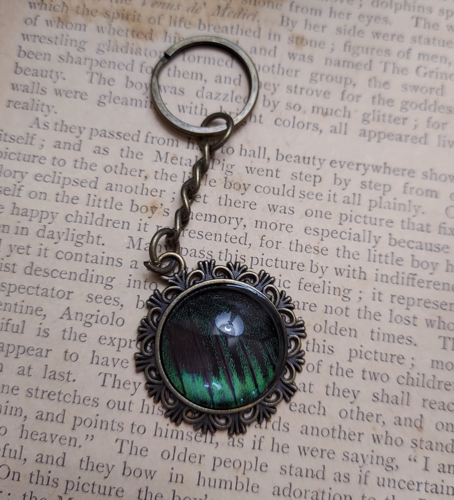 Real Butterfly Wing Keychain #6