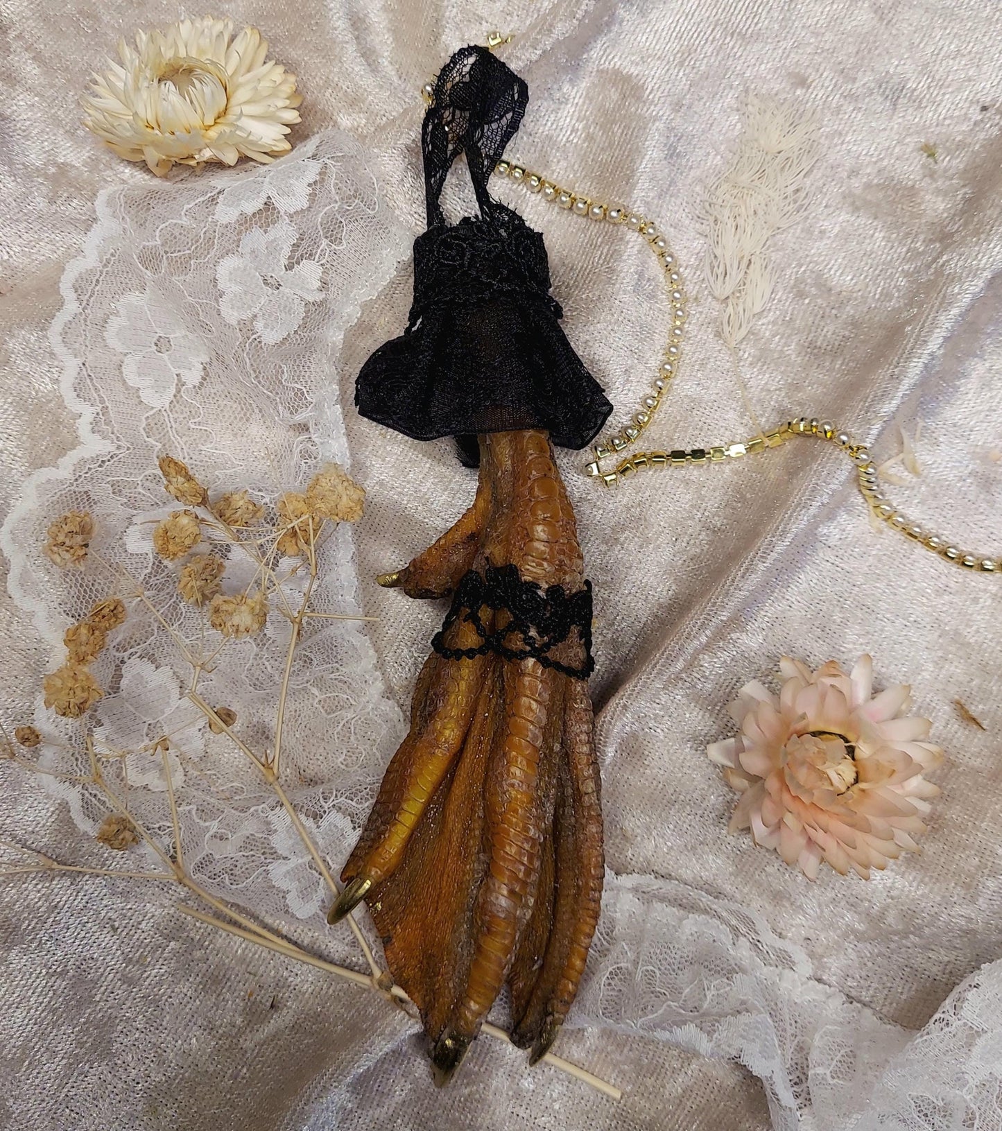 Fancy Chicken or Duck Feet, Protection Charm