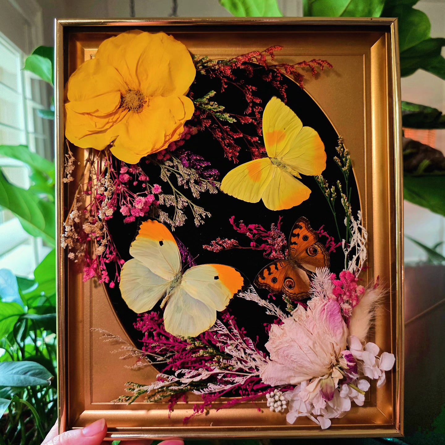 MCM Frame with Butterflies & Flowers