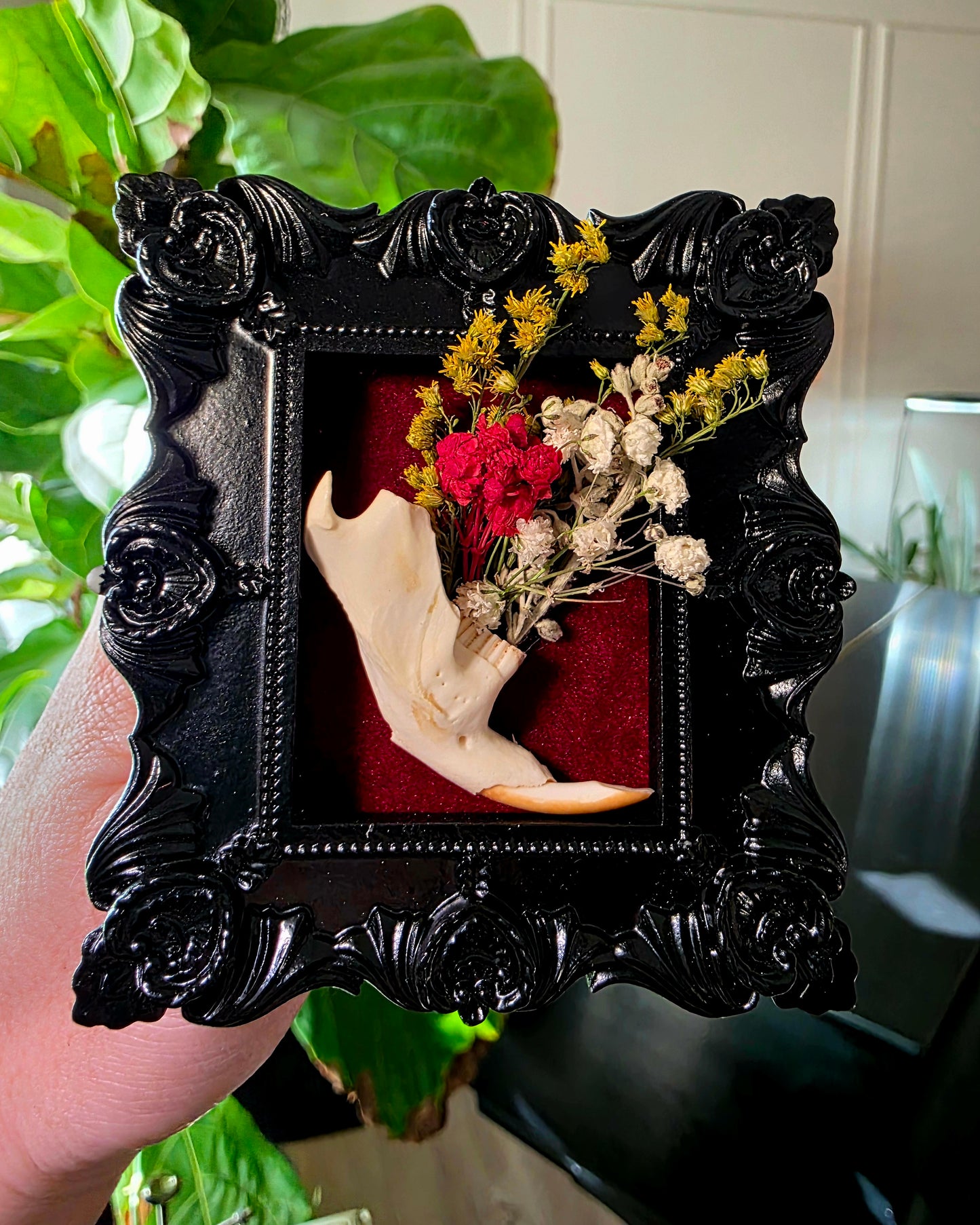 Mini Muskrat and Flowers Frame (H)