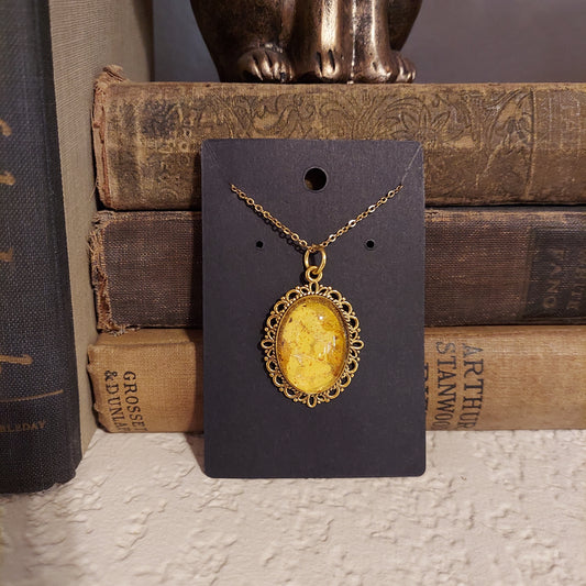 Butterfly Wing Pendant Necklace Gold #9