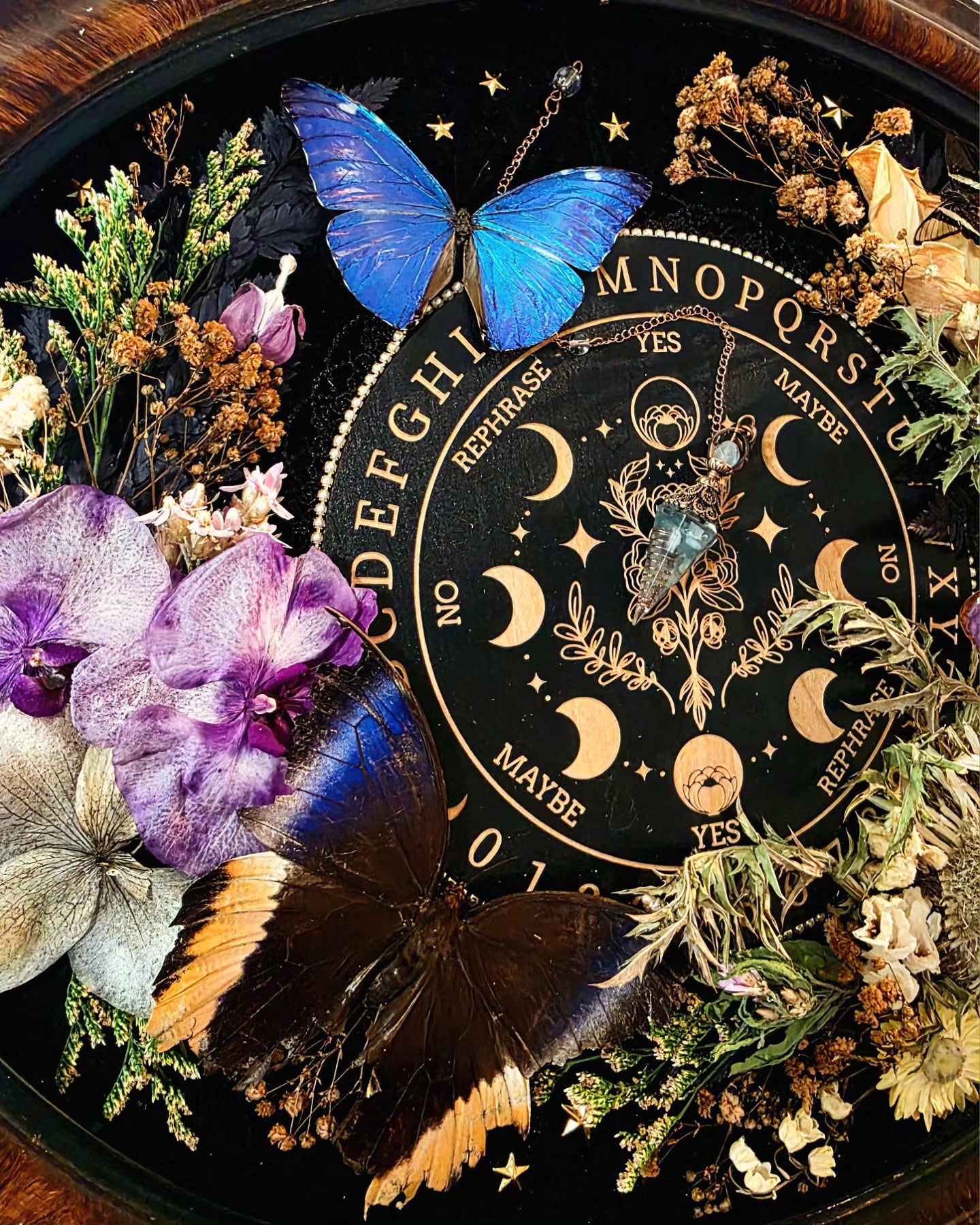 Pendulum Board and Butterfly Vintage Frame